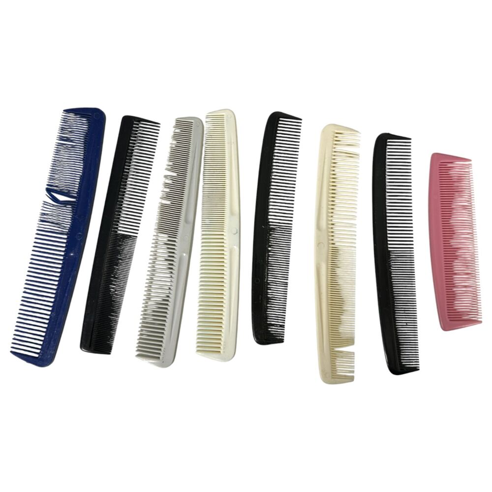 Vintage Hair Comb Brush Pick Goody Ace Unbreakable Lot of 8